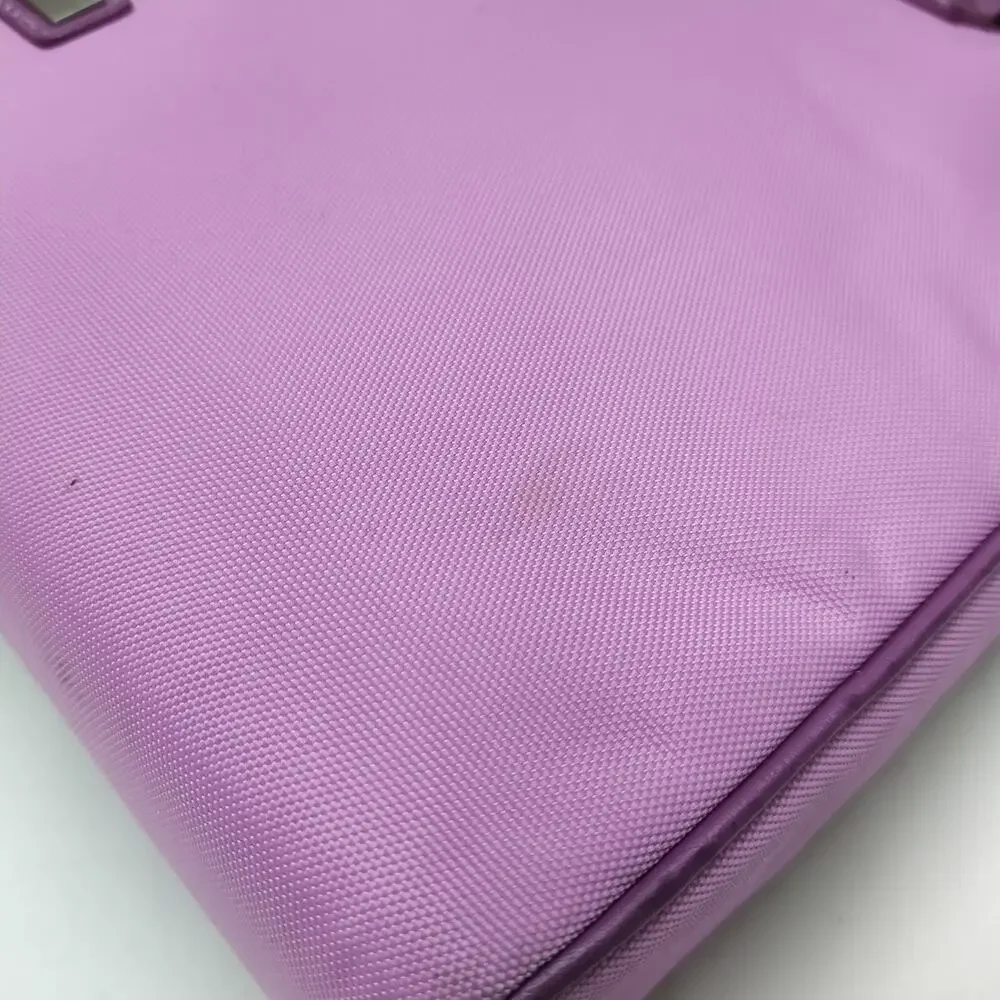 Tumi Purple Nylon Zipper Closure Messenger Laptop Crossbody Bag